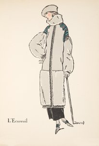 ルキュレイユ、ファッションプレートのコレクション、1922年（pochoir print） 作： David